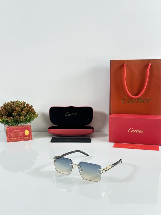 Cartier Gold Green Luxury Shade With Original Packing