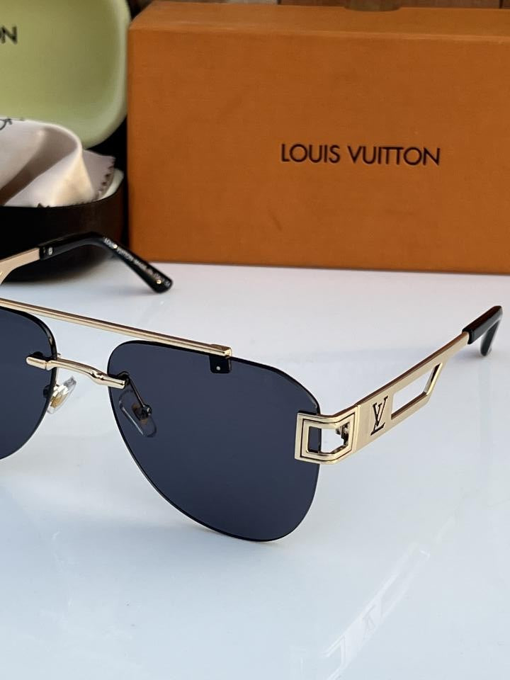 Louis Vuitton Gold Black Luxury Shade With Original Packing