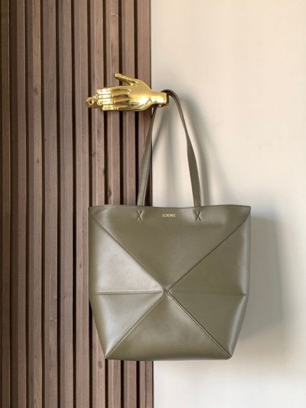 Loewe Green Limited Edition Puzzle Fold  Luxury Tote Bag With Og Box And Dust Bag