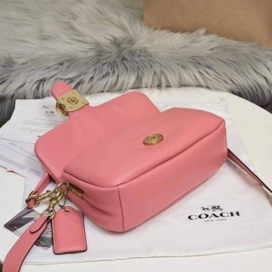 Coach Pillow Tabby Bag Pink With Og Box Nd Dust Bag & Shoulder Strap