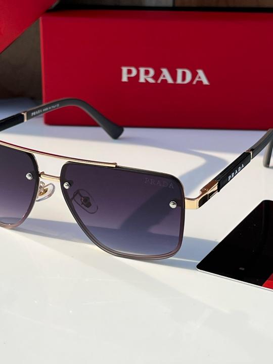Prada Gold Black  Luxury Shade With Original Packing
