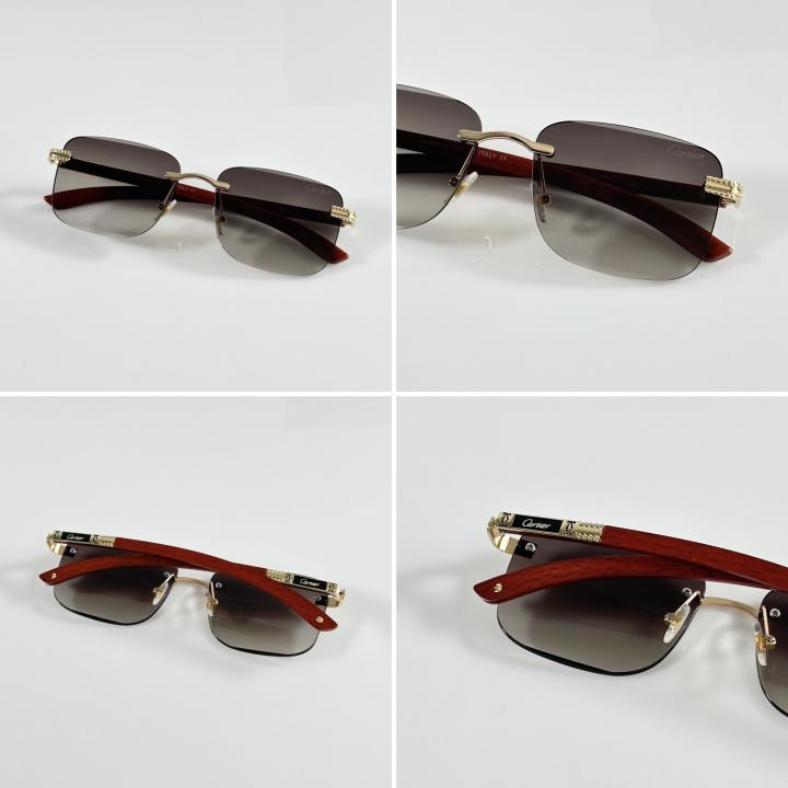 Cartier Gold Brown Luxury Shade With Original Packing