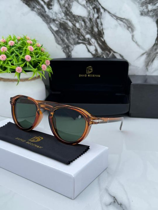 David Beckham Round Brown Green Luxury Shade With Original Packing