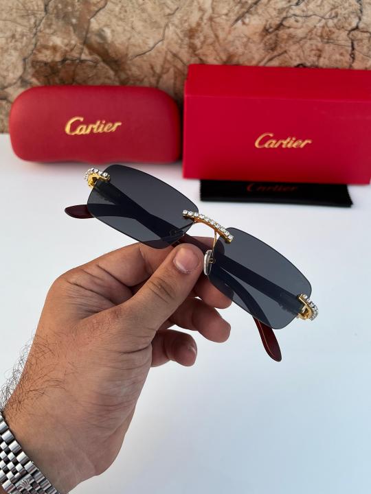 Cartier Gold Black Luxury Shade With Original Packing