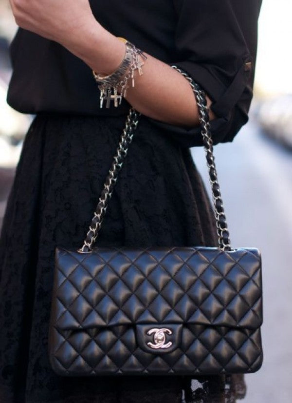 Chanel Black Classic Jumbo Flap Luxury Sholder Bag With OG Box And Dust Bag