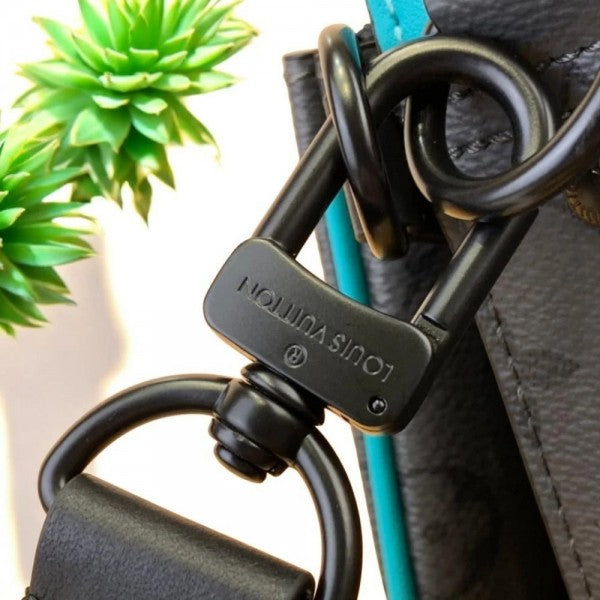 Louis Vuitton Blue Virgil Abloh Trio Messenger Multi Crossbody Luxury Bag With Og Box And Dust Bag