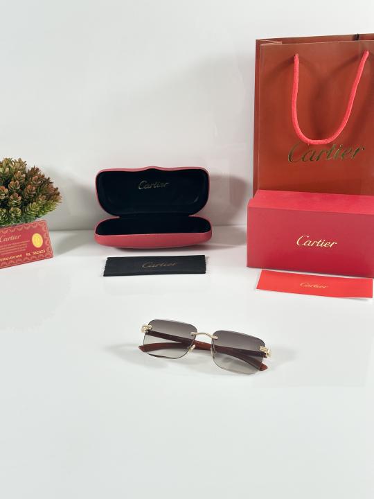 Cartier Gold Brown Luxury Shade With Original Packing