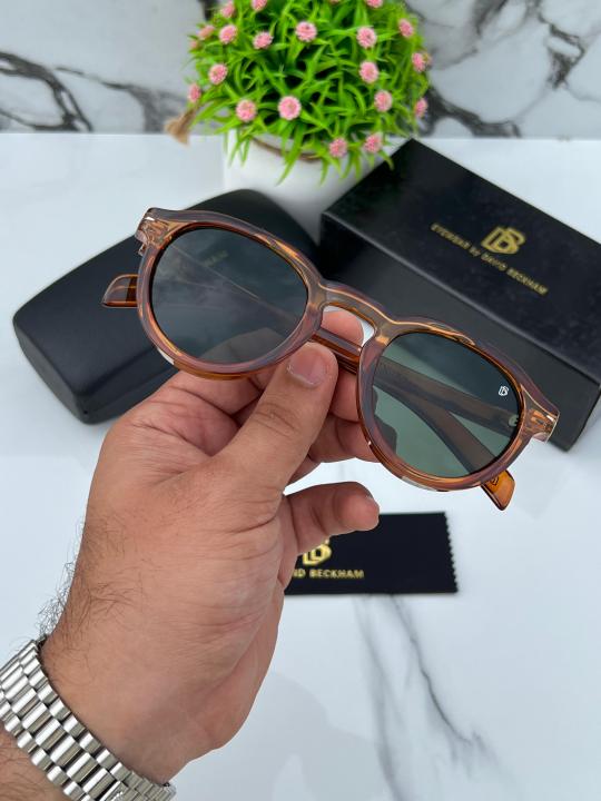 David Beckham Round Brown Green Luxury Shade With Original Packing