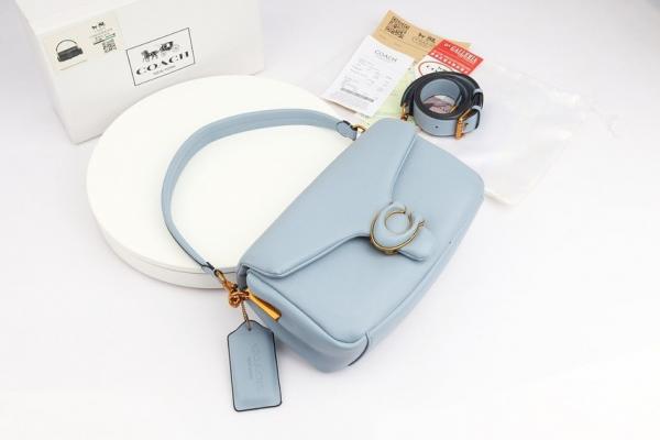Coach Pillow Tabby Bag Blue With Og Box Nd Dust Bag & Shoulder Strap