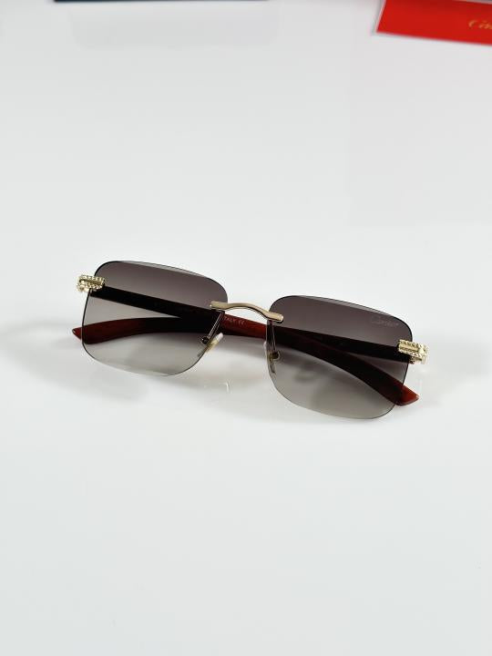 Cartier Gold Brown Luxury Shade With Original Packing