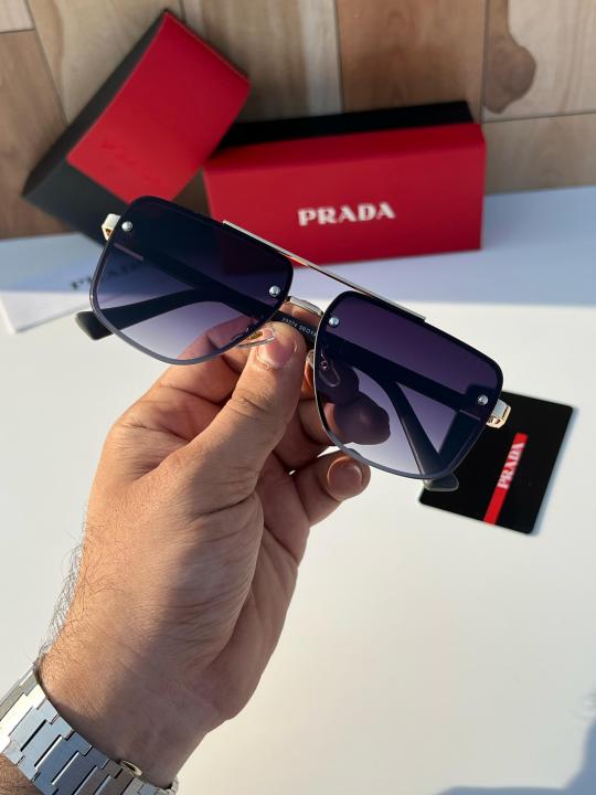 Prada Gold Black  Luxury Shade With Original Packing