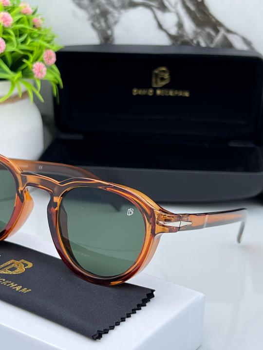 David Beckham Round Brown Green Luxury Shade With Original Packing
