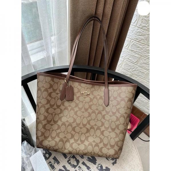Coach Signature City Tote Bag Brown Luxury Quality Bag With Og Box And Dust Bag