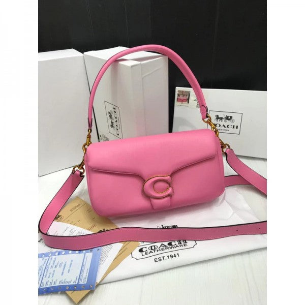 Coach Pillow Tabby Bag Pink With Og Box Nd Dust Bag & Shoulder Strap